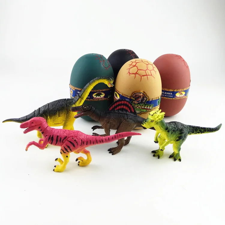 4 Stuks Leuke Dinosaurus Eieren 4D Drie-Dimensionale Gemonteerd Dinosaurus Eieren Geplaatst Dinosaurus Model Kinderen Educatief Speelgoed Gift k6