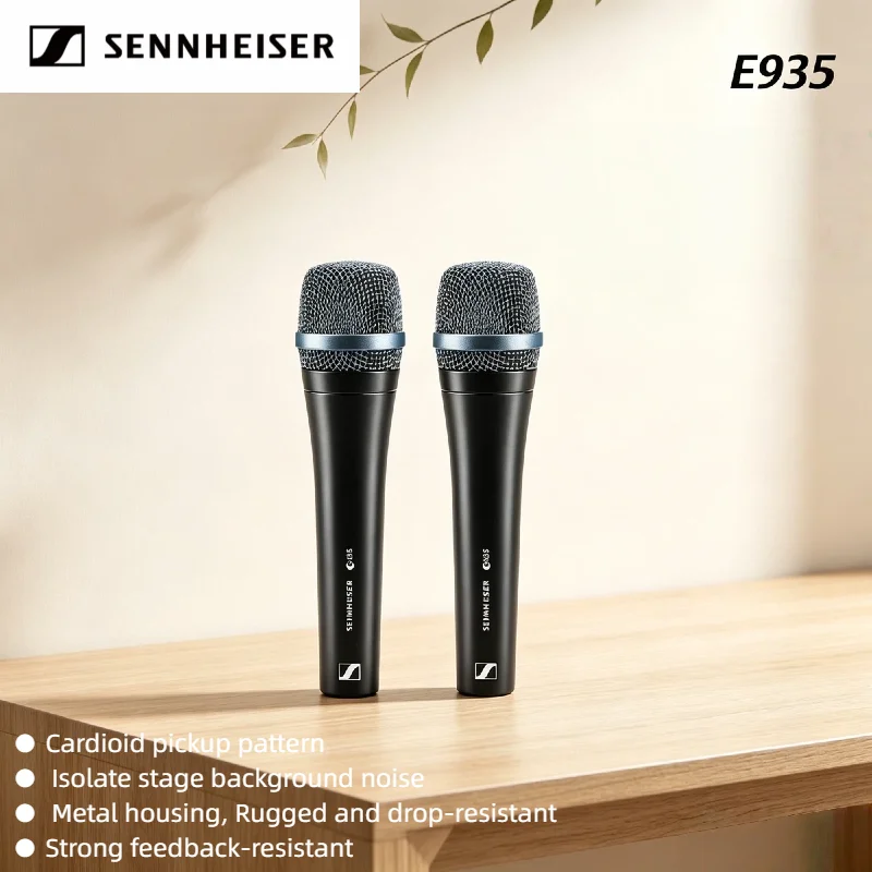 

In Stock Sennheiser E935 Professional Handheld Dynamic Wired Cardioid Vocal Mic for Stage Live Singing Karaoke Audio 2PCS