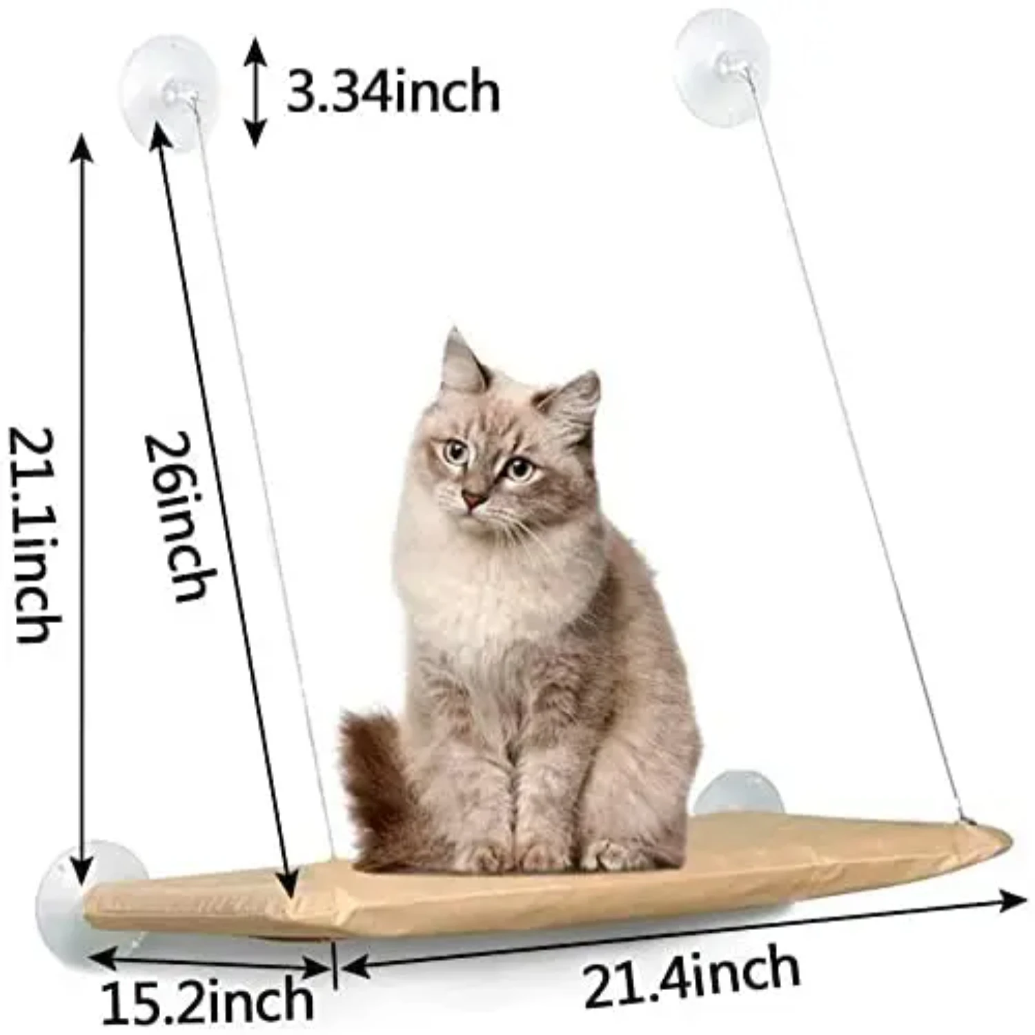 12 Colors Cat Bed Window Mounted Basking Hammock Suction Cup Pet Hanging House For Perch Sunny Holds Up To 20kg For Any Cat Size