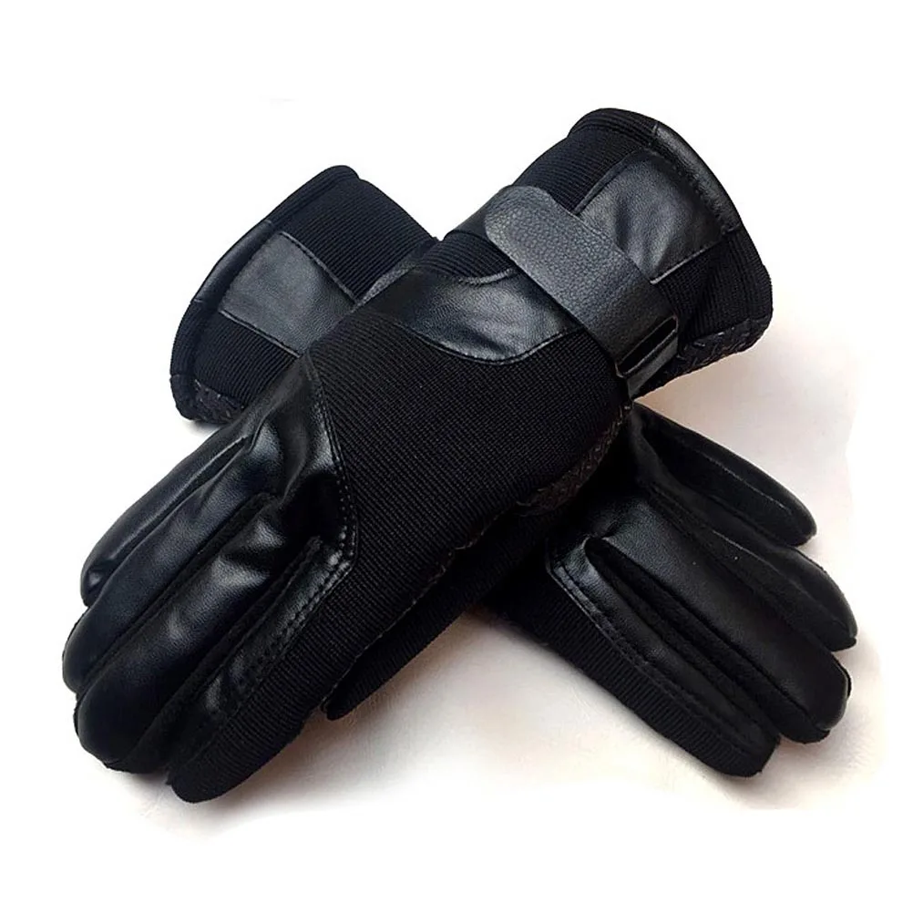 

Touch Screen Gloves Men's Black Average Size Thicken Warm Windproof Anti-Slip Perfect for Cold Day Gift and Commute