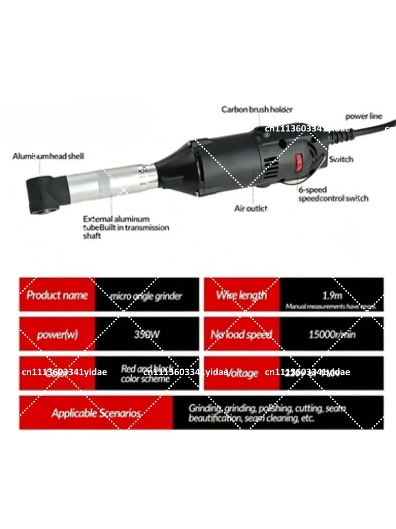 Ceramic Tile Grinder Tool 6 Variable Speeds Multifunctional Electric Straight Edge Finisher