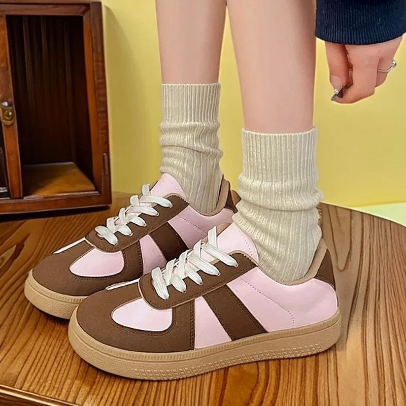 

Retro Dexun shoes 2025 new niche casual shoes round head fashion versatile sports board shoes women