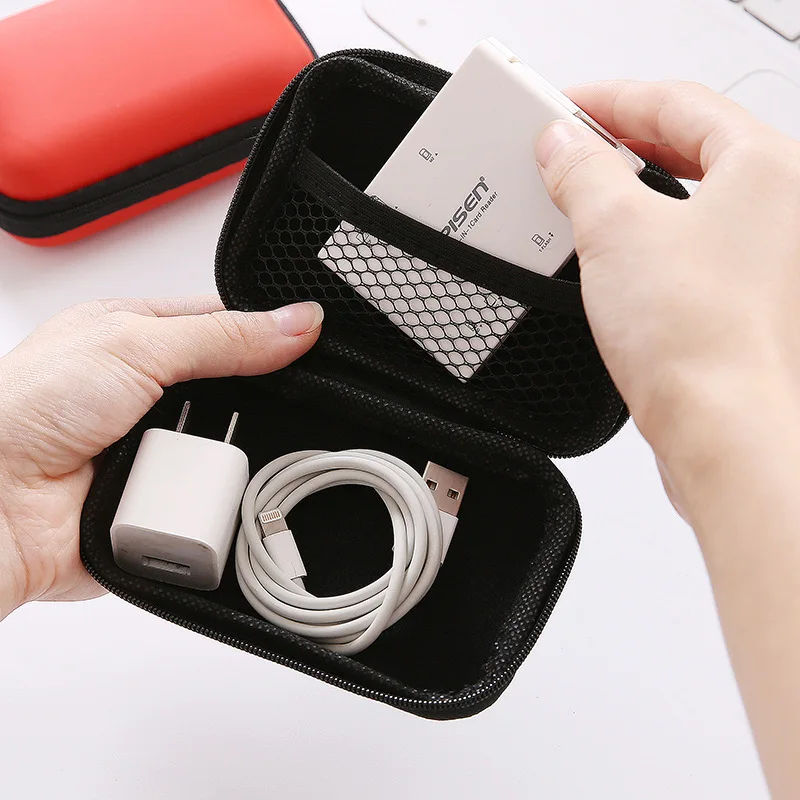 Travel Cable Organizer Bag Electronic Accessories Carry Pouch Portable Headphone Headset Card Case  Storage Box Coin Purse Bag