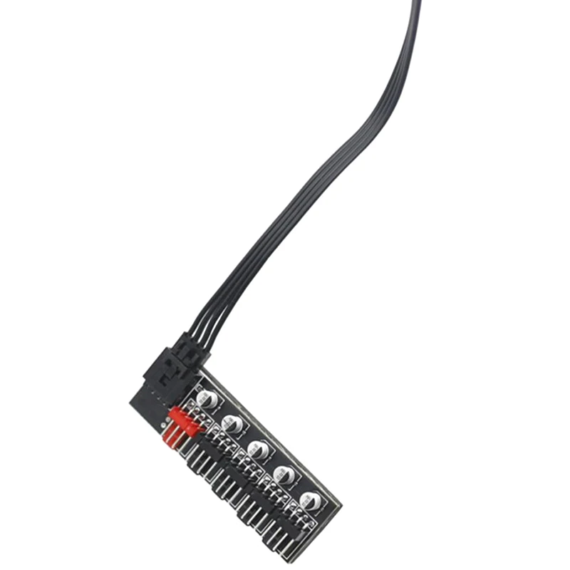 5 Port PC Fan Hub Splitter Speed Controller Adapter for 4 Pin PWM Cooler Cooling Fan Computer Cables Connectors