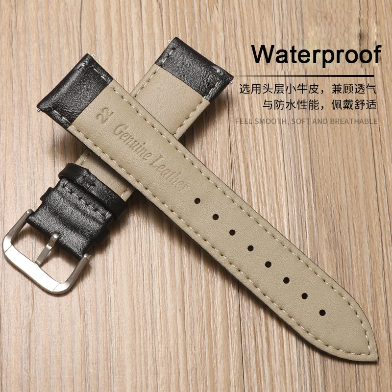 Geunine Leather Watch Strap Quick Release Bracelet 12/13/14/15/16/17/18/19/20/21/22/23/24mm Belt for Huawei Watch GT2/3 42 46mm