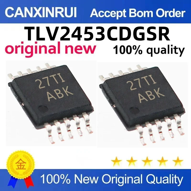 

（10 pieces）TLV2453CDGSR TLV2453 ABK MSOP-10 Operational Amplifier Chip