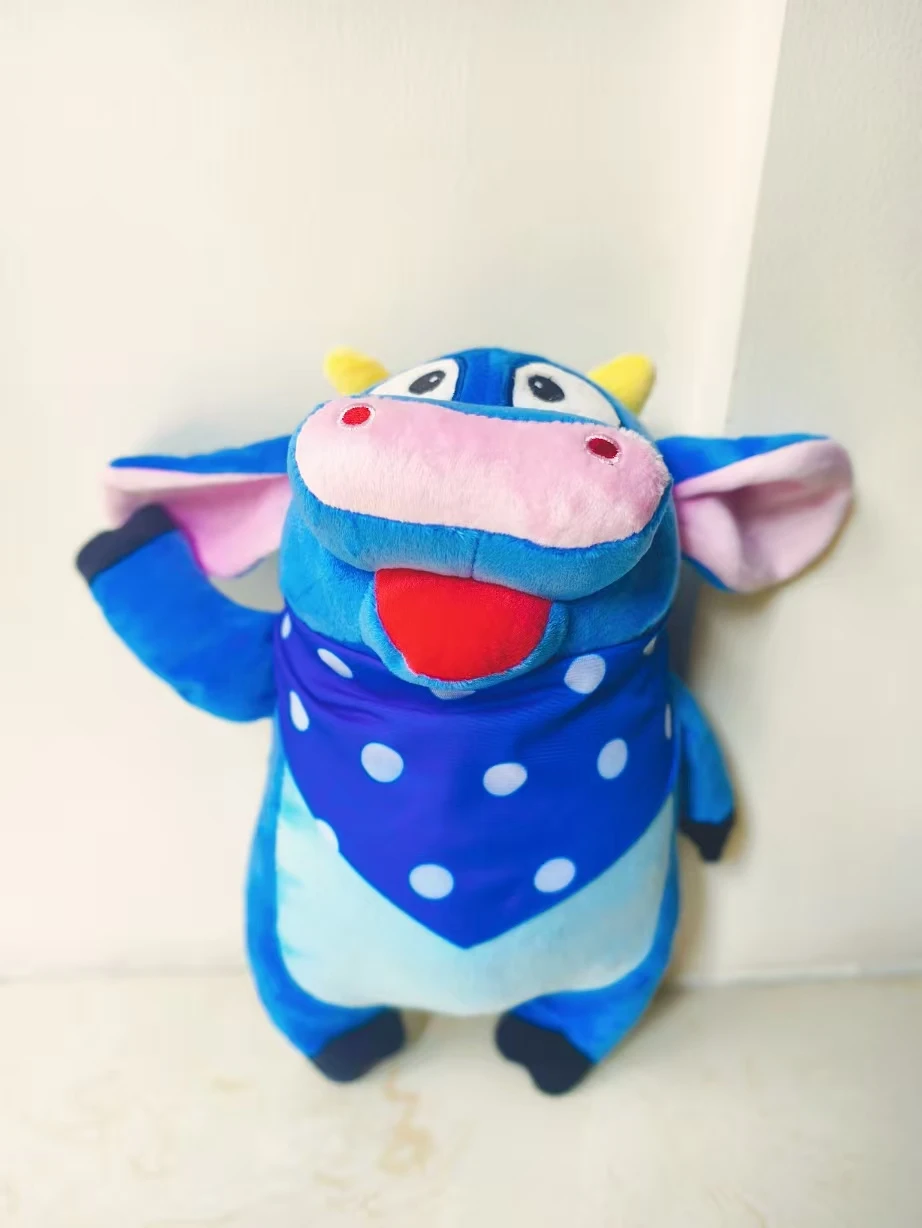 30CM Blue Benny Bull - Dora the Explorer Series Soft Toy Cartoon Kids Birthday Gift Christmas Gift for Friends