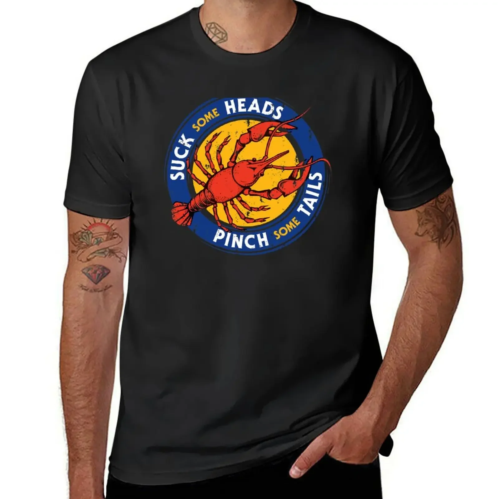 

Suck Heads Pinch Tails - Distressed T-Shirt valentines clothes vintage clothes oversized t shirt shirts graphic tee men
