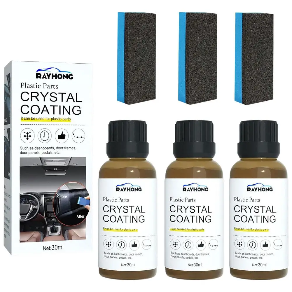 Automotive interior plastic leather crystal coating Agent auto cleaning and maintenance polish car plastic parts retreader tools