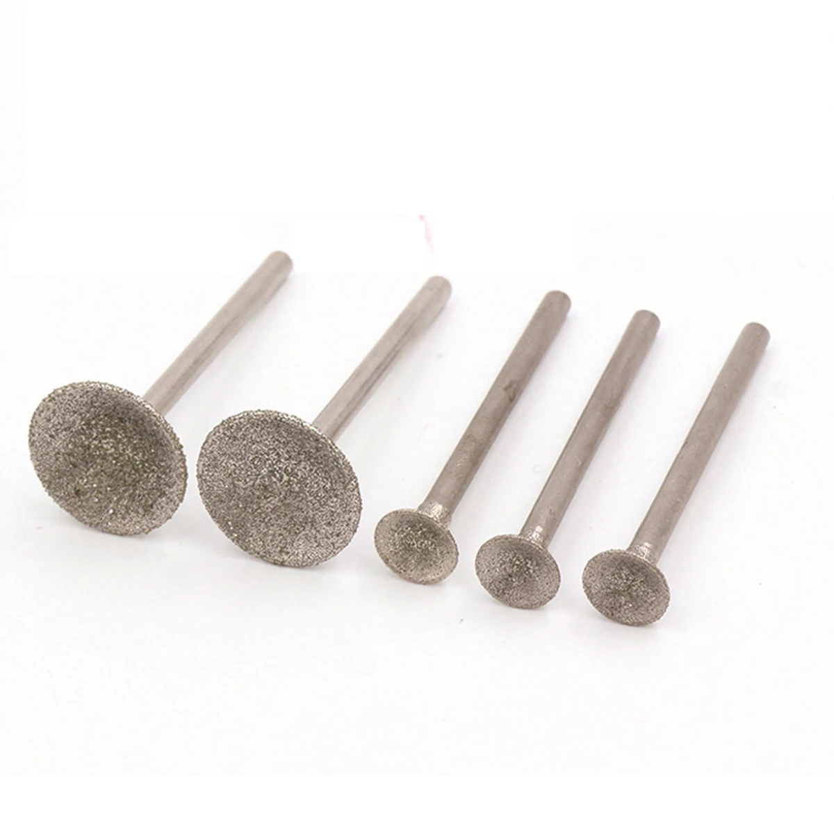 5p q-head 2.35/3 shank jade polimento agulha broca emery olho-absorvente escultura pontos esféricos rebarbas de diamante bits cabeça de moagem