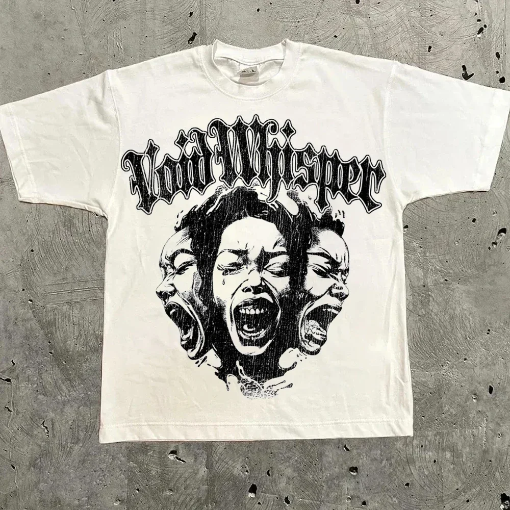 Harajuku carta gráfica t camisas y2k topos das mulheres dos homens de rua alta oversized t camisa pro escolha streetwear vintage roupas