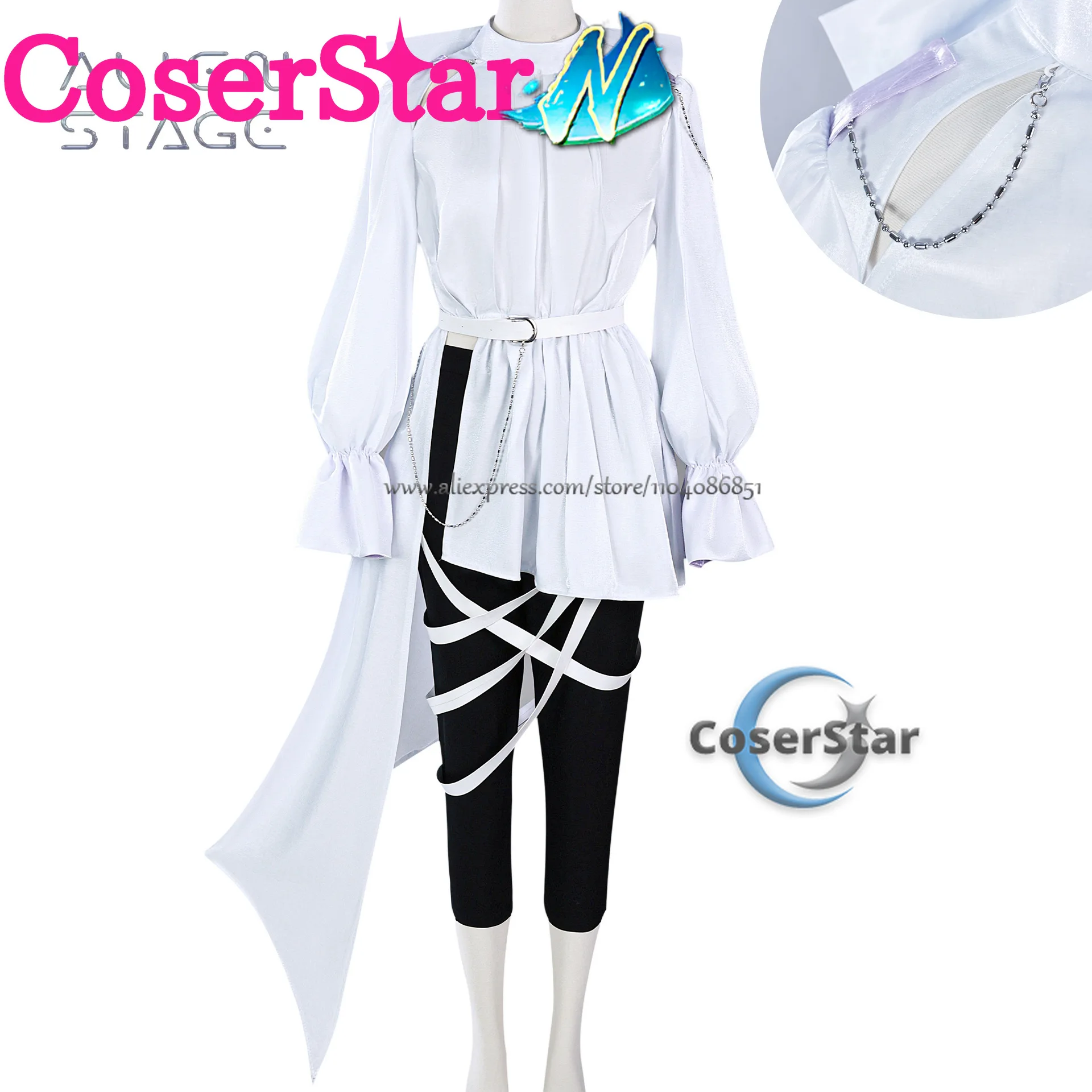 CoserStar-N animación Alien STAGE Luka Mizi disfraz de Cosplay Ivan Alien escenario Cosplay vestido Halloween cómic fiesta peluca zapatos