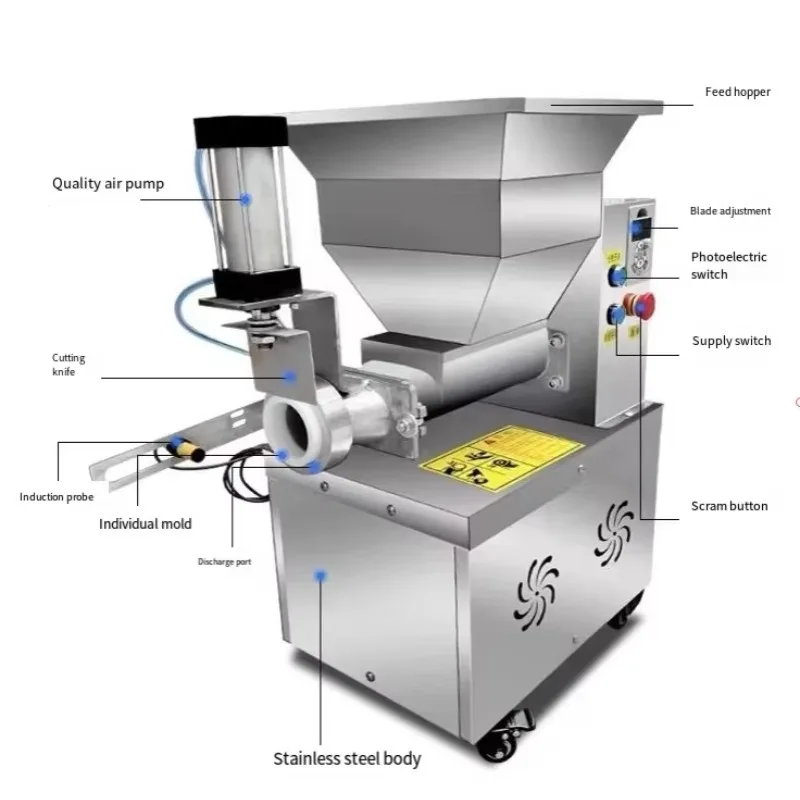 Hot Selling Automatic Divisoras De Masa Pizza Bread Dough Ball Divider Rounder Flour Dough Dividing and Rounding Machine