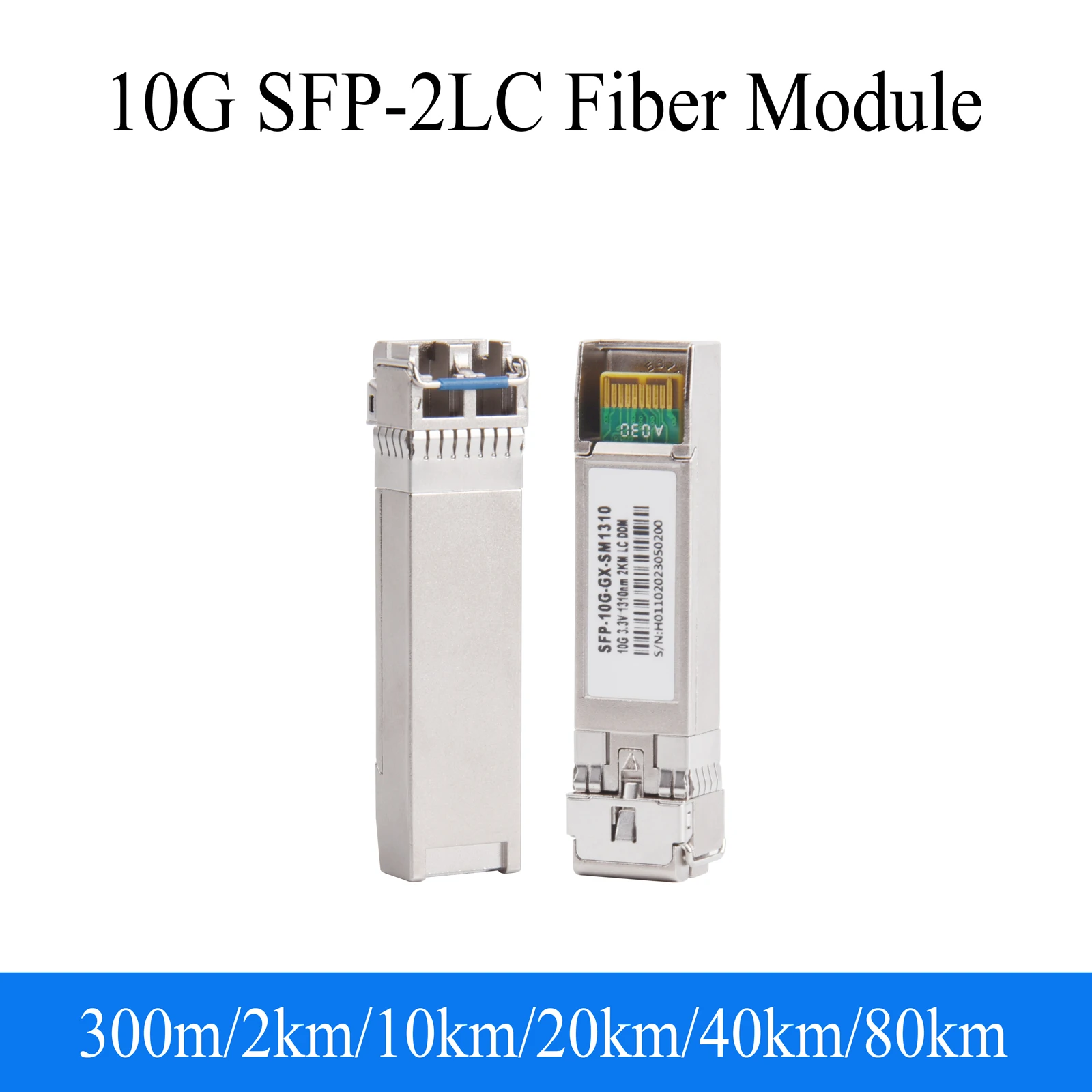 1PCS 10G SFP Module Single/Multimode Multifiber 2 LC Fiber 1310nm/1550nm Transceiver Module for Cisco Mikrotik Ethernet Switch