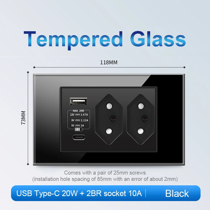 Variant: 10A 2BR 20W Black