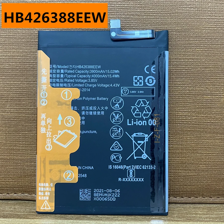 Original New HB426388EEW 4000mAh Battery for Huawei Glory Honor 30 Lite,Youth, Enjoy 20 Pro, Enjoy Z 5G MXW-AN00 MXW-TN00 Phone