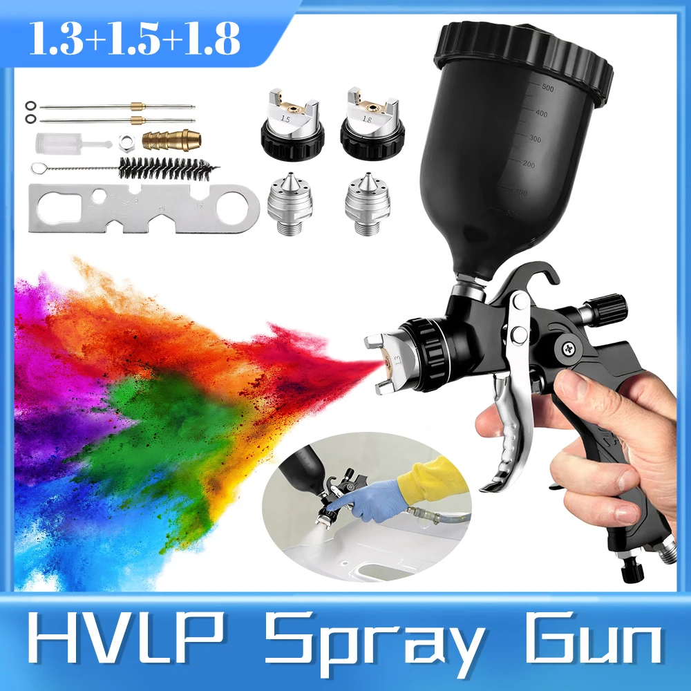 

Профессиональный пневматический пистолет-распылитель с адаптером, автомобильный аэрограф, распылитель с высокой распылением для покраски и ремонта автомобилей