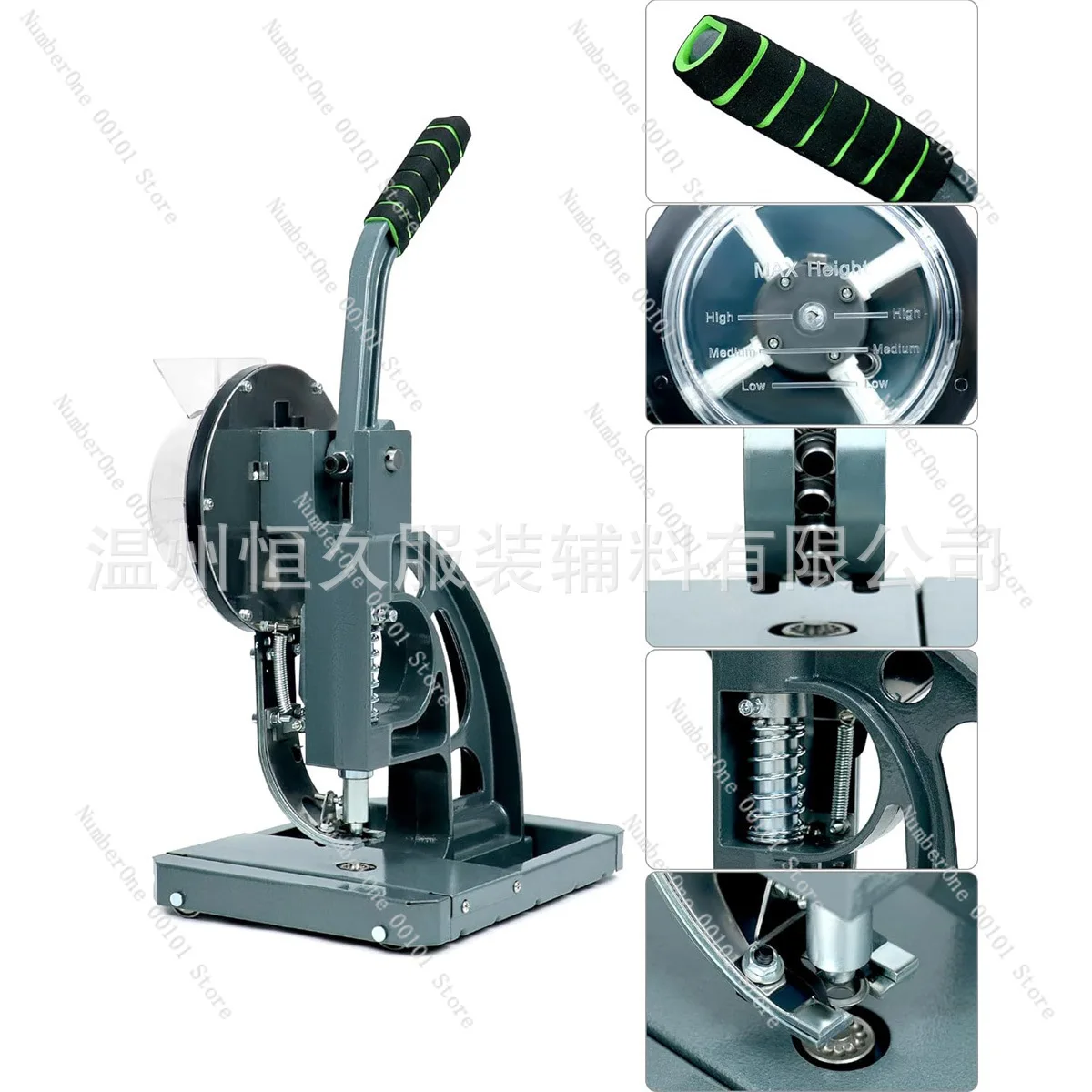 Cross-border foreign trade semi-automatic air eye hand crank buckle advertising inkjet cloth leather tarpaulin air eye metal