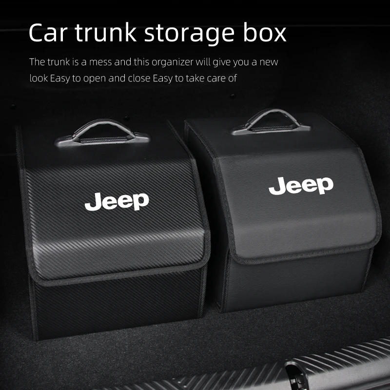 Car Trunk Storage Box Organizer Stowing Tidying Container Bag For Jeep Grand Cherokee Compass Patriot Renegade Wrangler Liberty