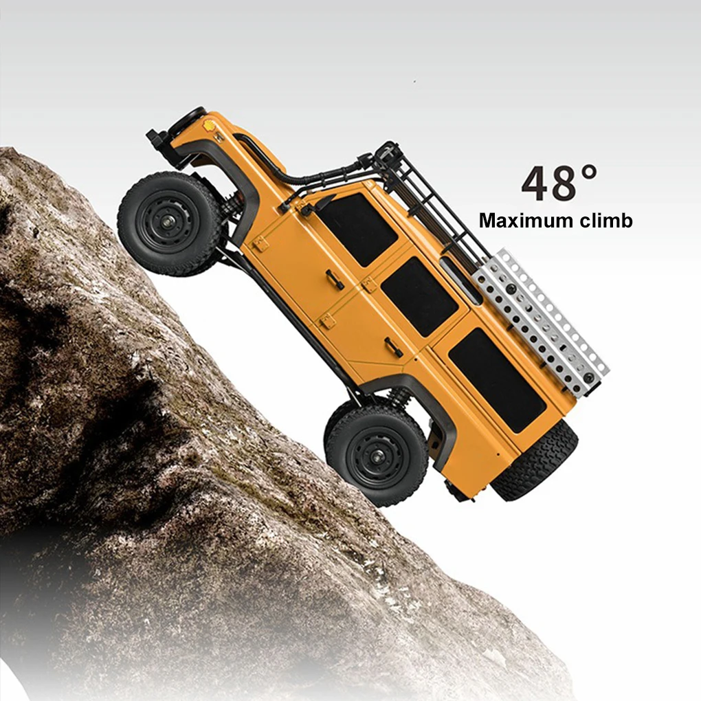 1/18 MN111 4WD Professional RC Car Metal Vehicle Model Toy With LED Lights Climbing Off-road Racing Remote Control Vehicle Model