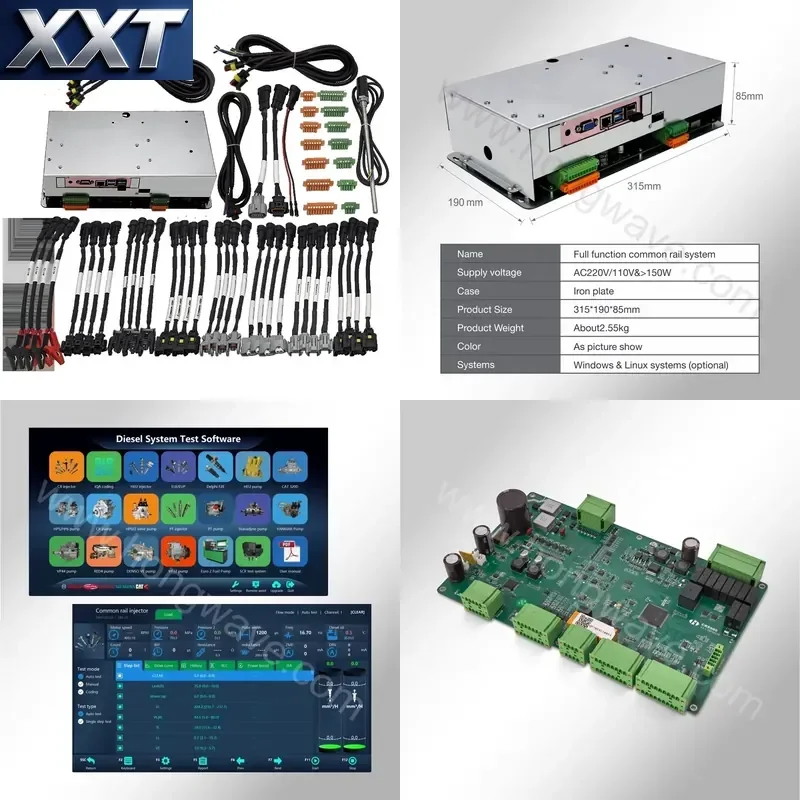 XXT Hwaut CRS980 Common Rail Injector and Pump Tester with IQQA Coding Function Test 4 Injectors Diagnostic Tool for for for