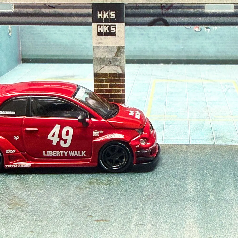 MGT 1/64 LB-WORKS X Abas Works ABARTH 595 Legierungs-Druckguss-Modellauto Sammlerstück Spielzeugfahrzeug Geschenk (Ohne Verpackung) – Detail 8