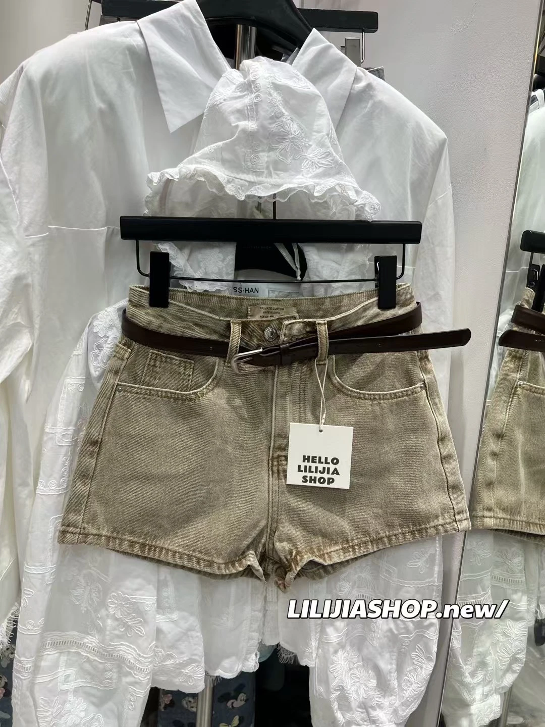 

Летние джинсовые шорты А-силуэта с высокой талией 2026 года, женские модные широкие брюки, повседневные шорты с молнией, свободный крой