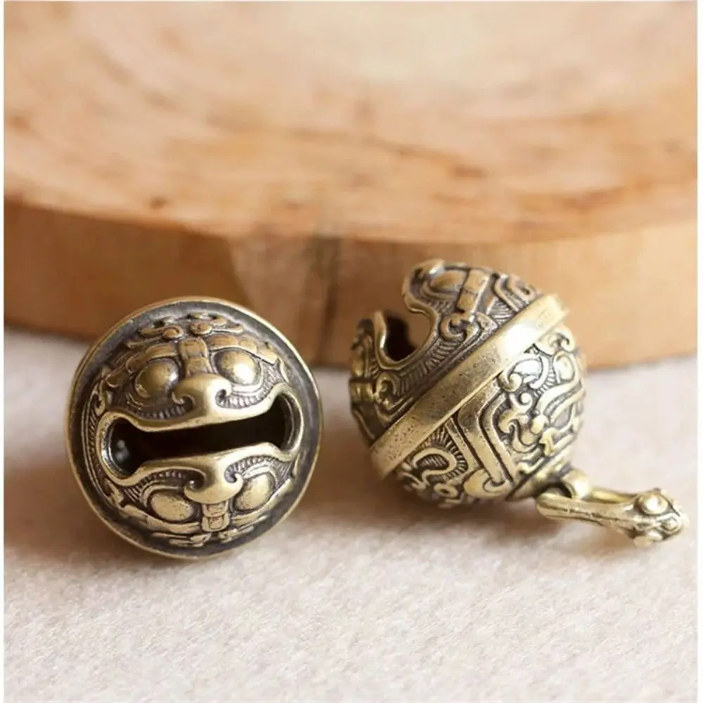 Chinese Style Brass Gluttonous Bell Gluttonous Retro Waist Accessories Can be Hung Keychain Pendant Home Decor