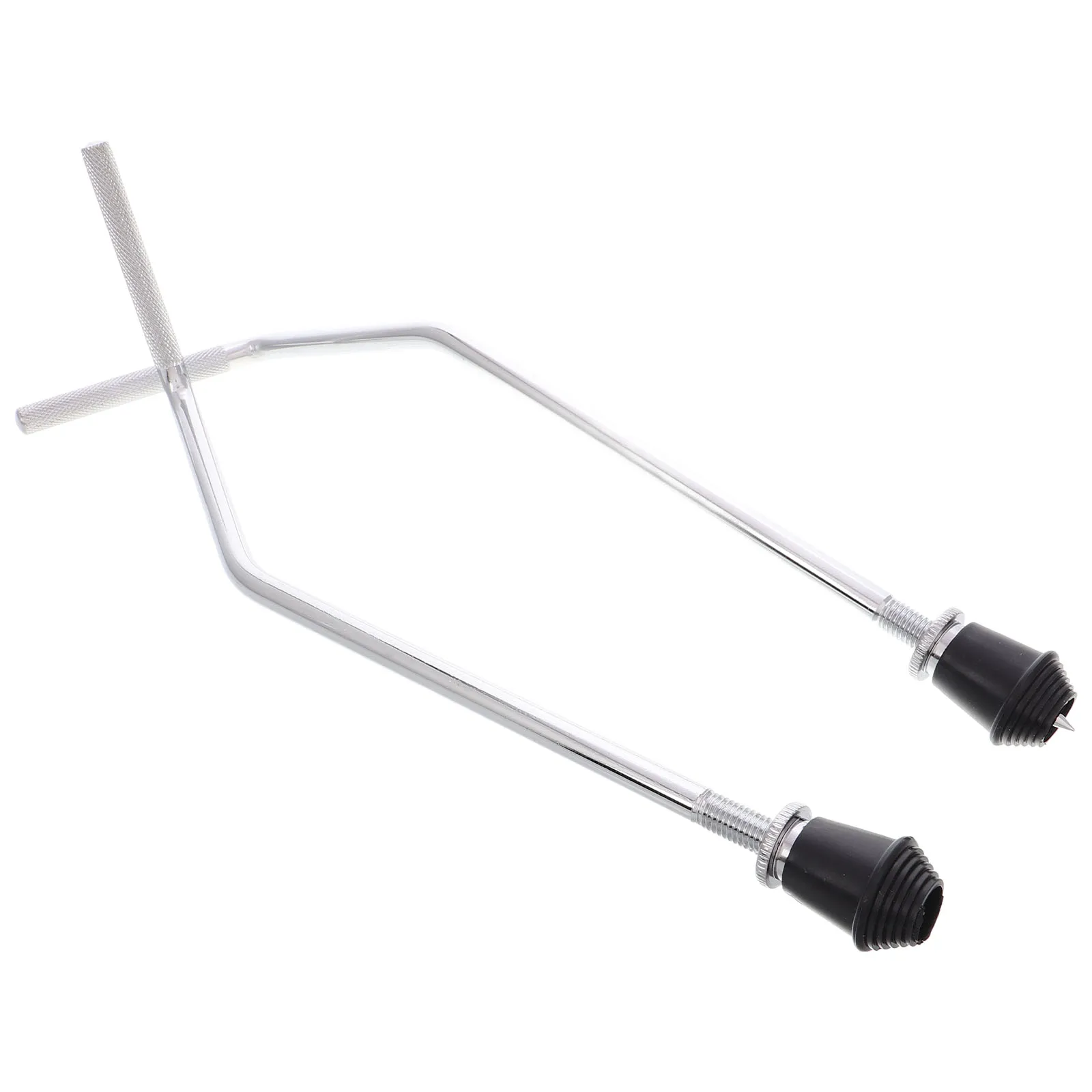 Accesorios para patas de tambor, patas inferiores de bajo, pedales de doble capa, soporte antideslizante plateado, 2 uds.