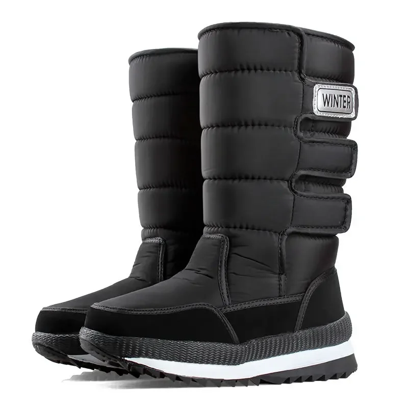 Heren Winterschoenen Dikker Pluche Comfort Antislip Platform Laarsjes Plus Maat Man Schoenen Heren Laarzen-40 ° Warme Mid-Calf Snowboots