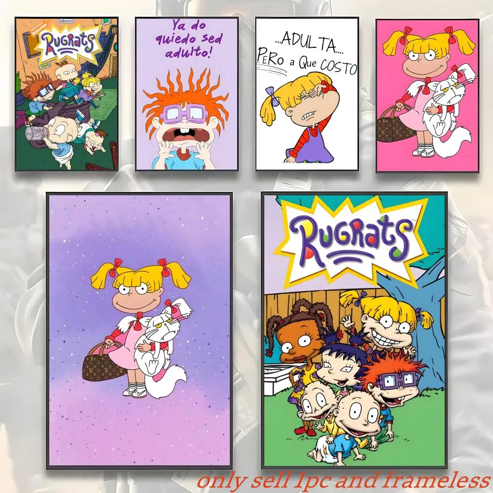 Classic Cartoon Anime R-Rugrats Poster HD Poster Wall Art interior Hallway Home Decoration Holiday Gifts