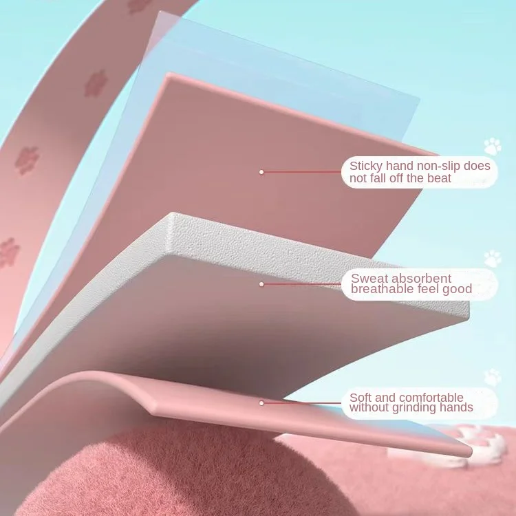 Raqueta de tenis con garra de gato, pegamento de mano, mango de goma antideslizante, correa para caña de pescar, cinturón de bobinado resistente al desgaste absorbente para el sudor