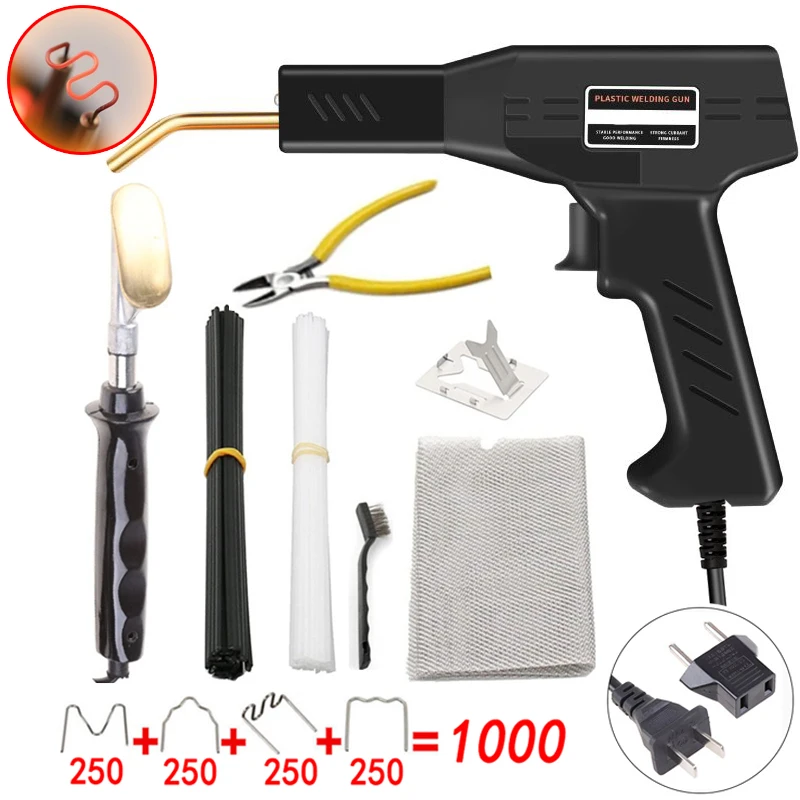 Plastic Hot Stapler Welding Machine Soldering Iron 50W Car Crack Repair Tools PVC Repairing Machine