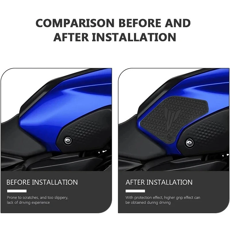 แผ่นกันรอยถังน้ำมันด้านข้างรถมอเตอร์ไซค์ สำหรับ YAMAHA MT07 MT-07 MT 07 2021 2022 2023