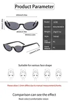 Cat Eye Sunglasses Half-frame Eyewear, New Vintage Trendy Fashion Small Frame for Women Men, UV Protection for Driving Cycling Outdoor Use - Image 6