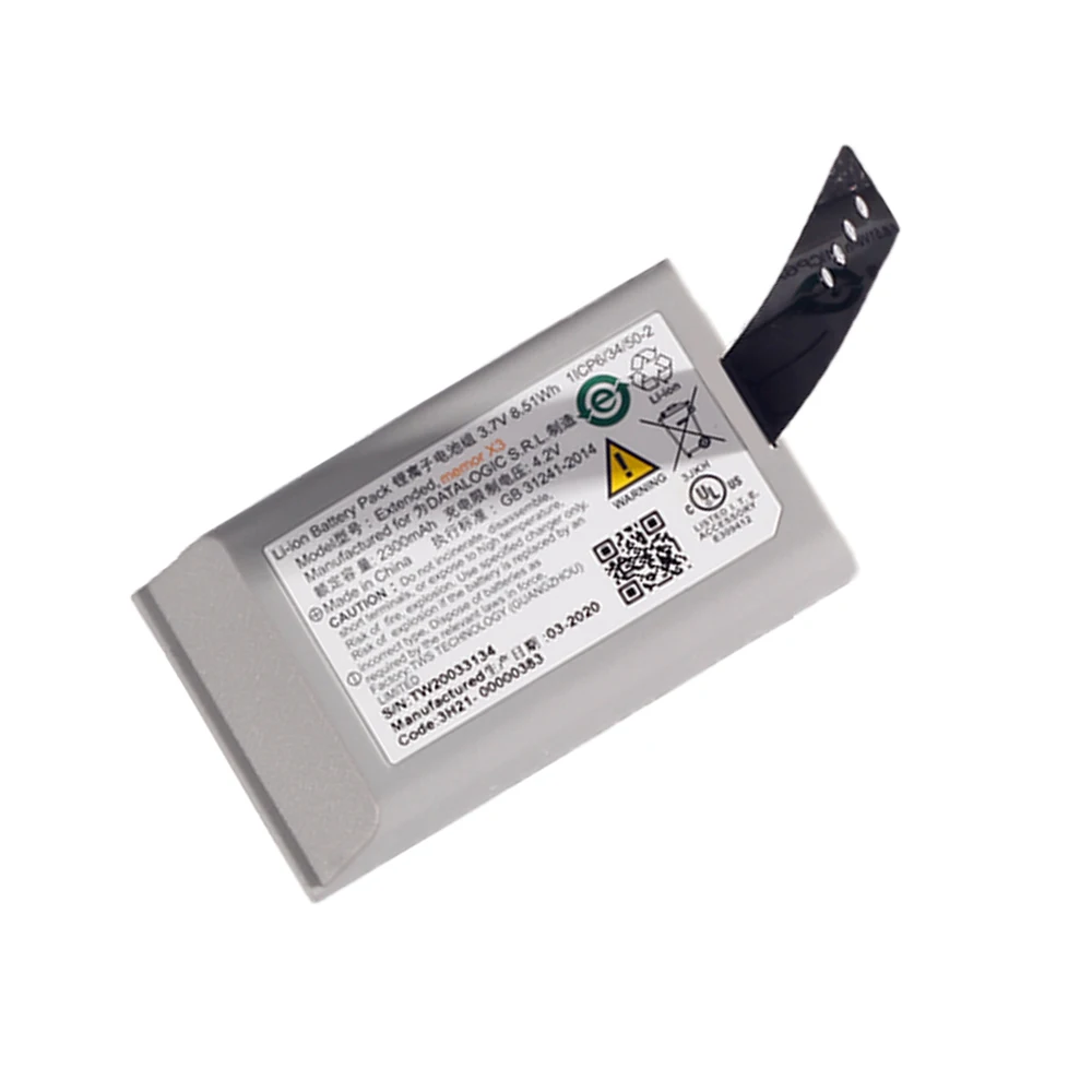 3.7v 2300mAh new original thick battery for datalogic Extended Memor X3