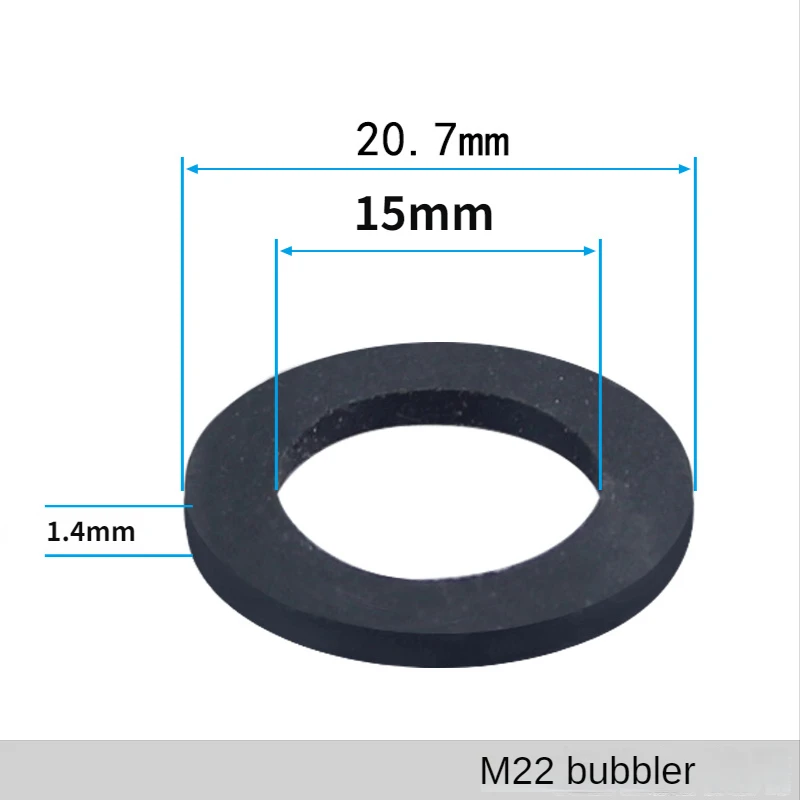 20 Pcs Faucet Accessories Bubbler Rubber Pad Basin Kitchen Filter Sealing Gasket Elbow Outlet Leak-proof Rubber Pad