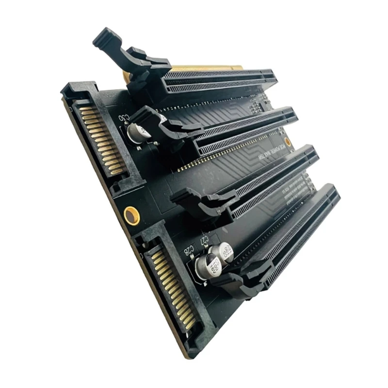 PCIe-Bifurcação x16 para X4X4X4X4 Fonte alimentação Gen3 Placa divisora ​​de cartão dividido