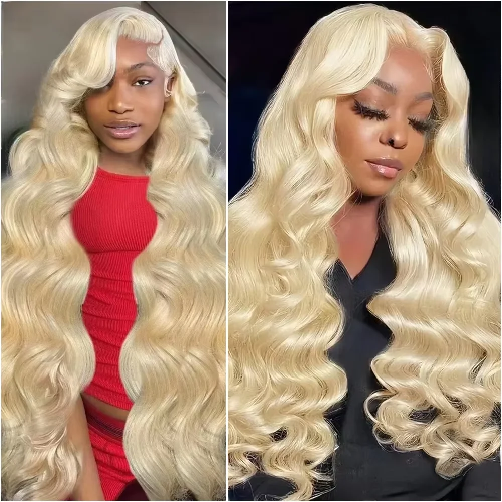 

613 Blonde Body Wave Wigs 200% Density Human 100% Human Hair Wig 13x4 13x6 HD Lace Frontal Wigs Pre Plucked Lace Front Wigs