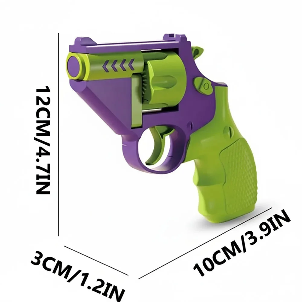 2PCS Toy Guns For Kids Fidget Gun Toy Revolver Stress Shot Toys Non-Firing Toy Pistol Age 5+