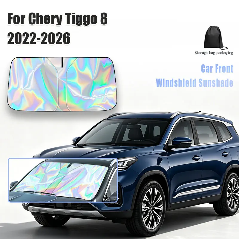 

For Chery Tiggo 8 2022-2026 Car Windshield Sunshade Cover Front Window Sun Shade Visor Auto Interior UV Protection