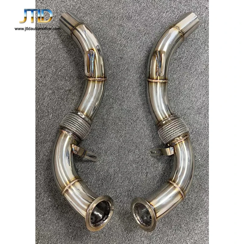 

High Flow Polished Decat Downpipe for BMW X5M F85 X6M f86 Exhaust Catless Donw Pipe