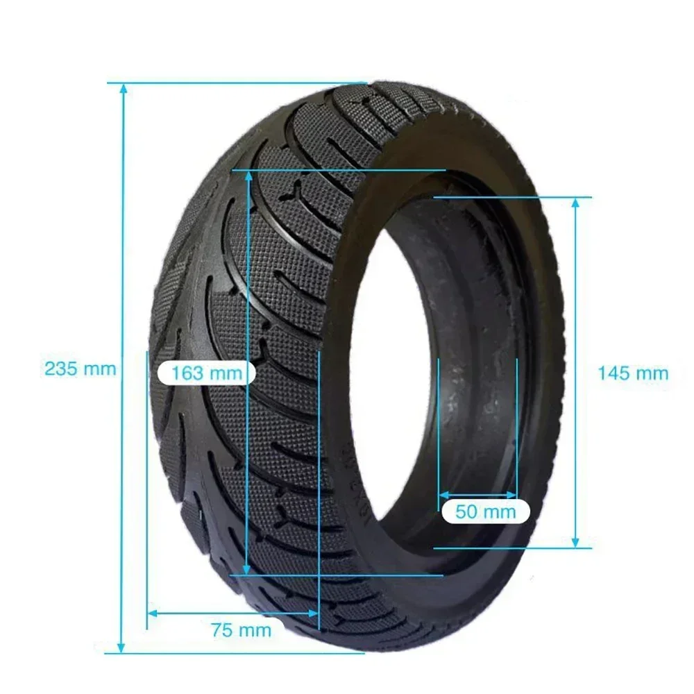 Rubber Tubeless Non Inflation Tire 10 inch Durable Explosion Proof Solid Tire 10X3.0-6 Electric Scooter Solid Tyre for E-Bike