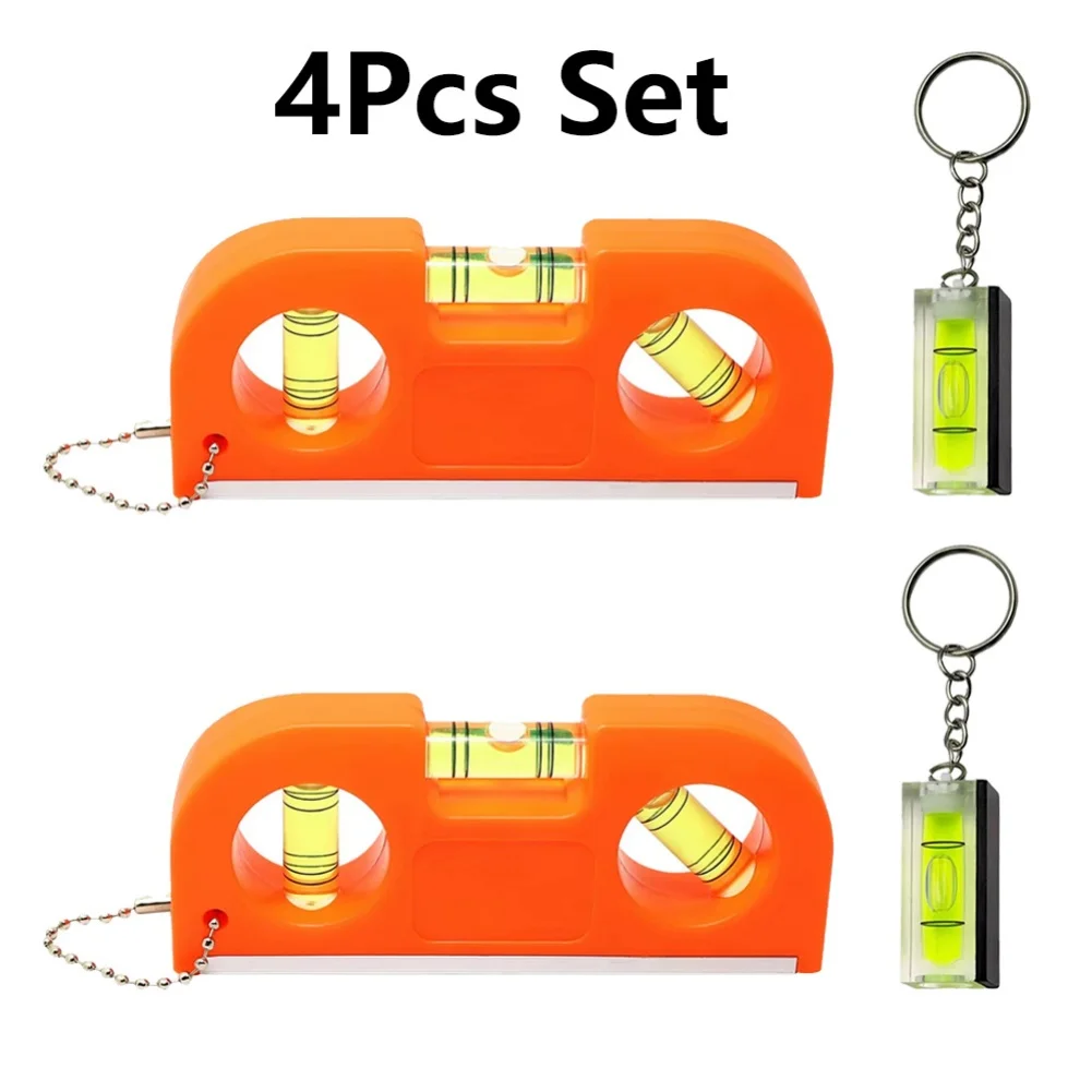 4pcs Magnetic Pockets for Spirit Level and Square Bubble Instruments Supporting Stable Placement on Ferrous Surfaces
