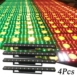 4Pcs/lot YUER Wall Washer Stage Lighting 12x5w LED Light Bar RGB 3in1 Beam Wash Wall For Bar KTV Disco Party LED Wash Wall Light