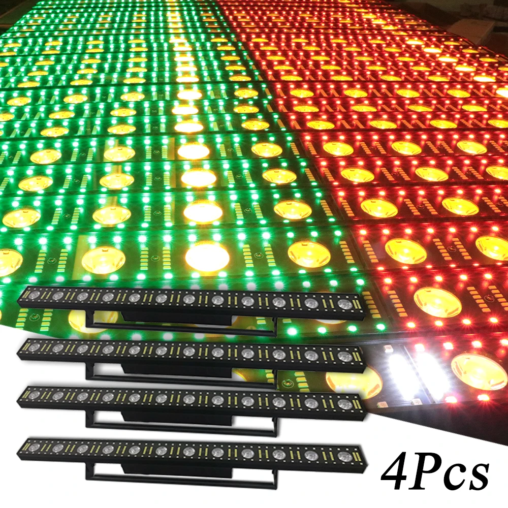 yuer led wall washer iluminacao de palco rgb light bar 3in beam wash wall para bar ktv disco party 12x5w pcs por lote 01