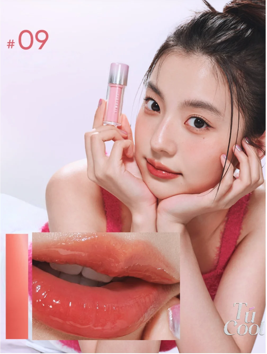 Judydoll Brillo de labios acuoso de doble acabado 2,4 g Color hidratante nutritivo Cosméticos de maquillaje frescos