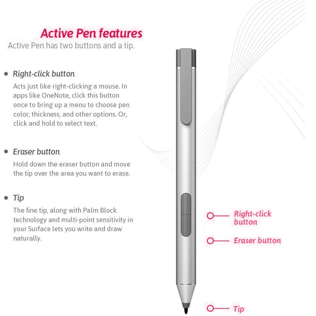 Stylet intelligent pour ordinateur portable HP 240 G6 Elite X2 1012 G1/G2, stylet à pression, pour écran tactile, Pro X2 612 G2