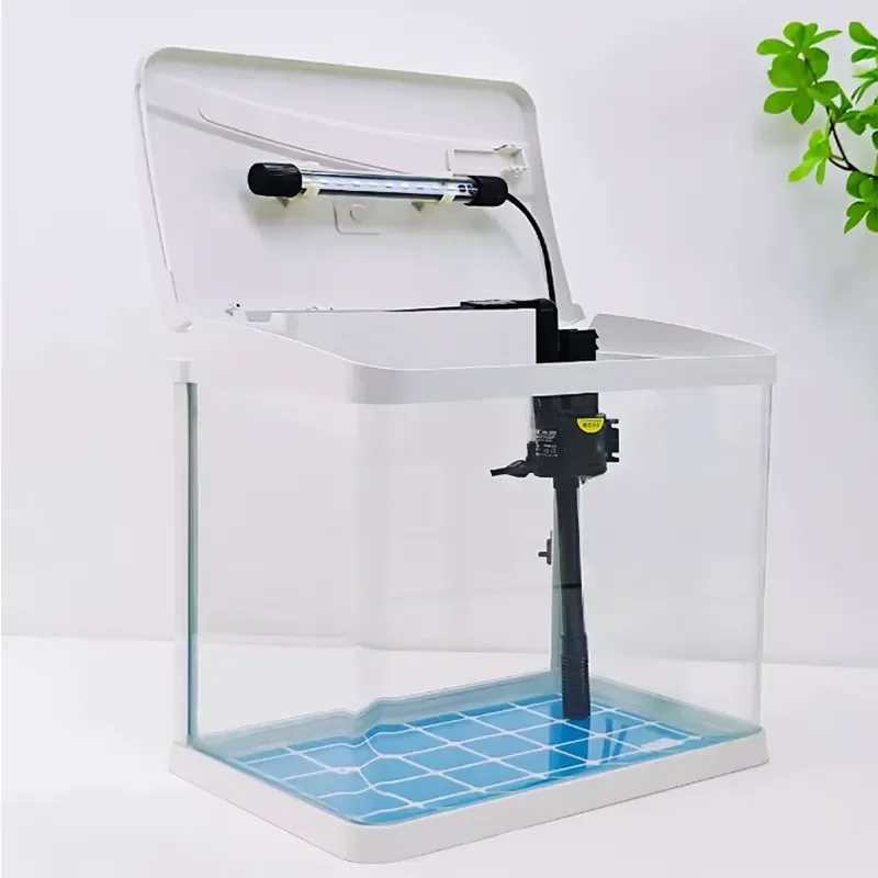 Relaxlines Customized Small Desktop Fish Tank Glass Aquariums Coffee Table Fish Tank with Led Light