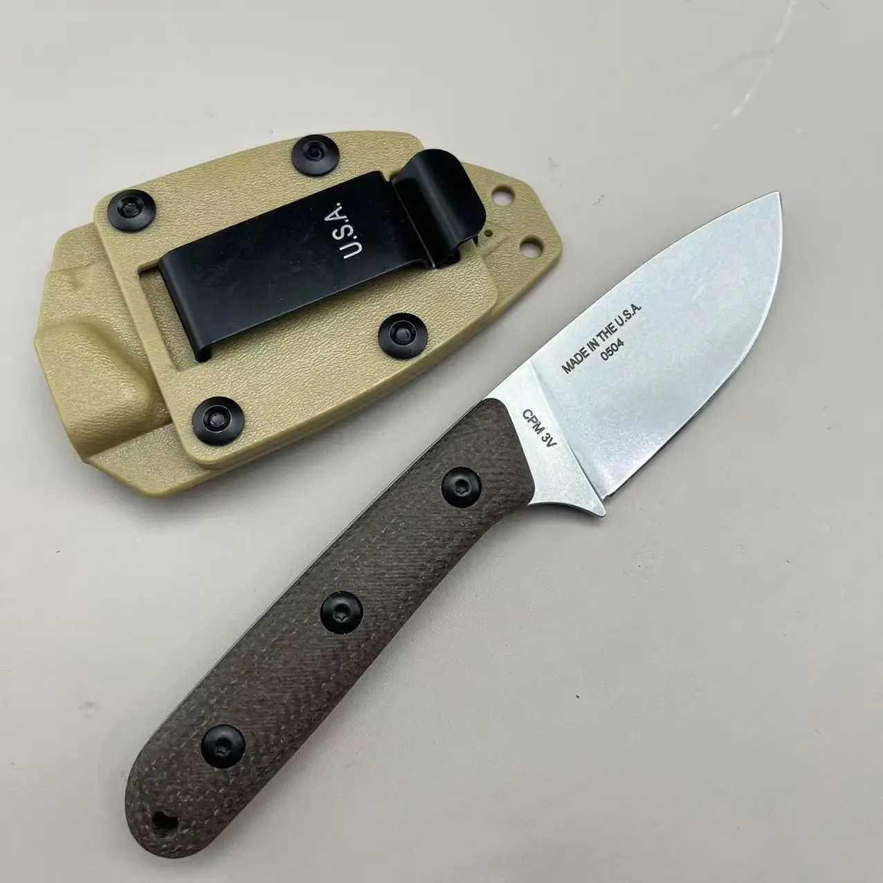 Pacaya Hochhärte D2 Stahl Wander- und Kletterwerkzeuge Outdoor Feststehendes Messer Langlebiger Camping- und Angelmesser Täglicher Schneidewerkzeug Geschenke